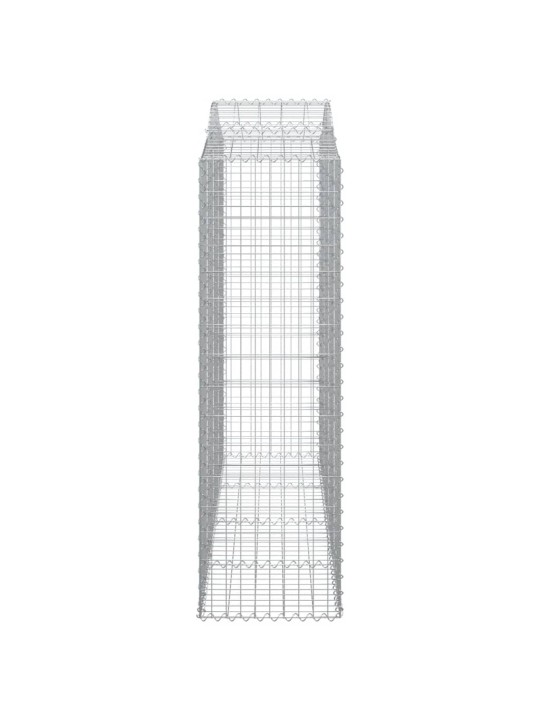 Išlenkti gabiono krepšiai, 13vnt., 200x50x160/180cm, geležis