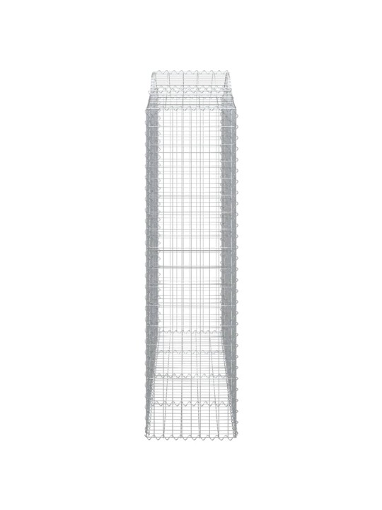 Išlenkti gabiono krepšiai, 8vnt., 200x50x180/200cm, geležis