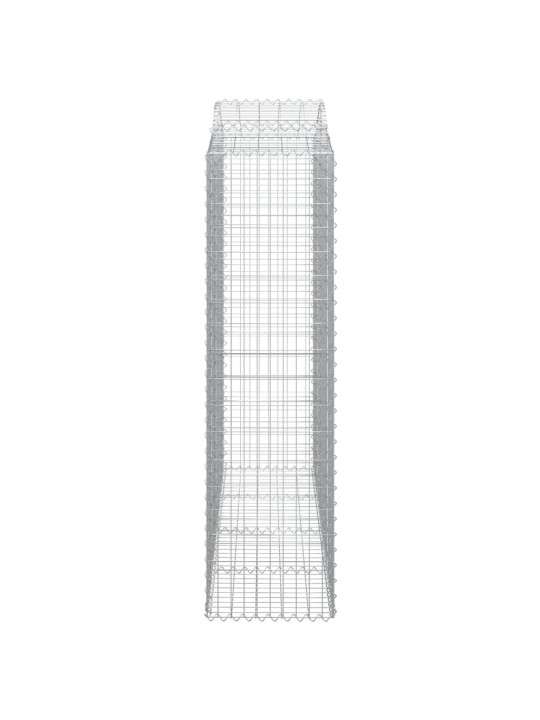 Išlenkti gabiono krepšiai, 9vnt., 200x50x180/200cm, geležis