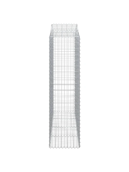 Išlenkti gabiono krepšiai, 13vnt., 200x50x180/200cm, geležis