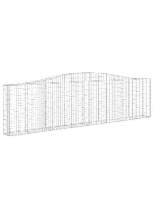 Išlenkti gabiono krepšiai, 2vnt., 400x30x100/120cm, geležis