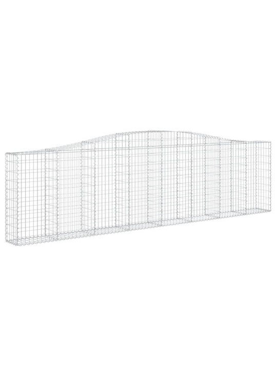 Išlenkti gabiono krepšiai, 6vnt., 400x30x100/120cm, geležis