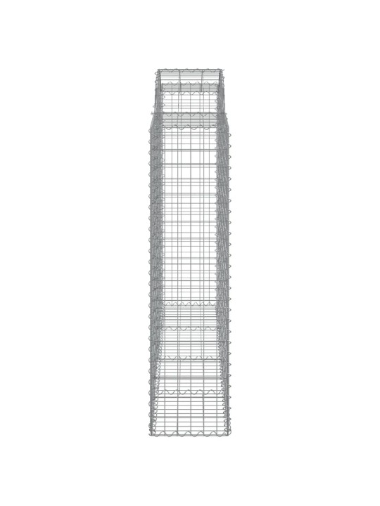 Išlenkti gabiono krepšiai, 6vnt., 200x50x160/180cm, geležis