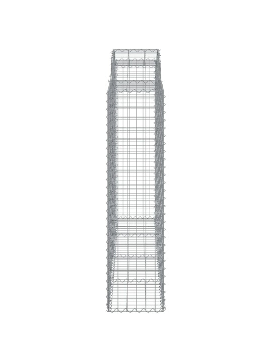 Išlenkti gabiono krepšiai, 7vnt., 200x50x160/180cm, geležis