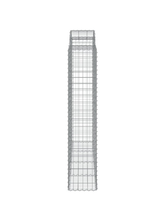 Išlenkti gabiono krepšiai, 2vnt., 200x50x200/220cm, geležis