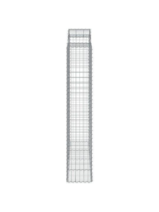 Išlenkti gabiono krepšiai, 7vnt., 200x50x220/240cm, geležis