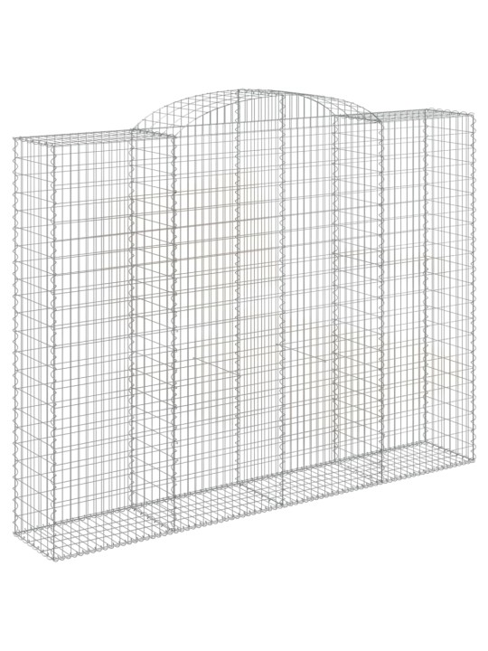 Išlenkti gabiono krepšiai, 4vnt., 300x50x220/240cm, geležis
