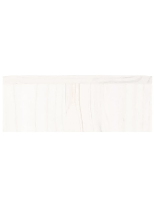 Monitoriaus stovas, baltas, 50x27x10cm, pušies medienos masyvas