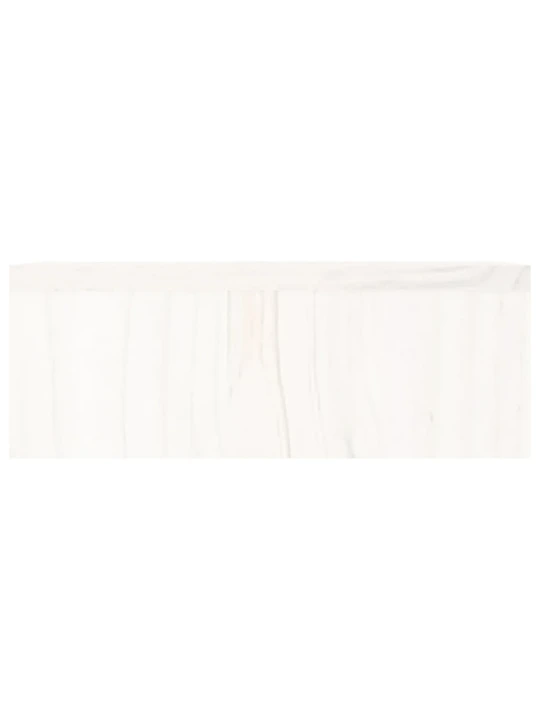 Monitoriaus stovas, baltas, 50x27x10cm, pušies medienos masyvas
