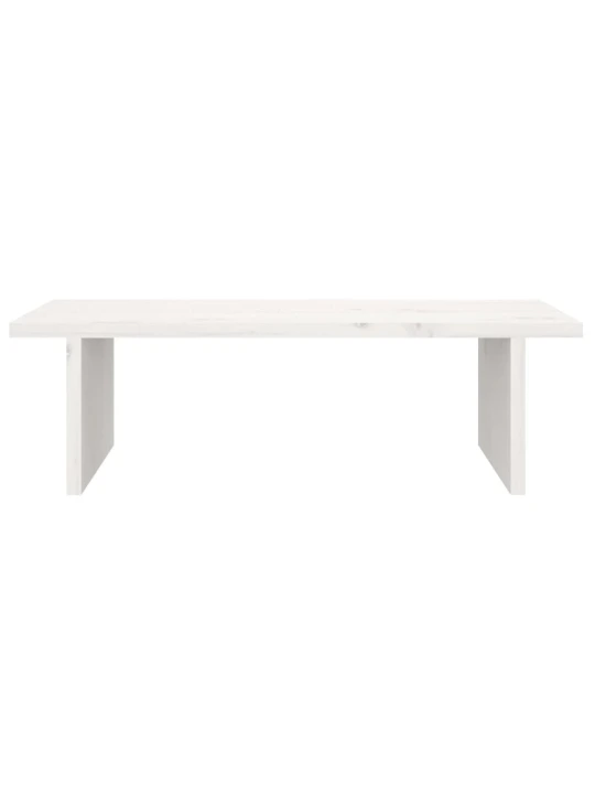 Monitoriaus stovas, baltas, 50x27x15cm, pušies medienos masyvas