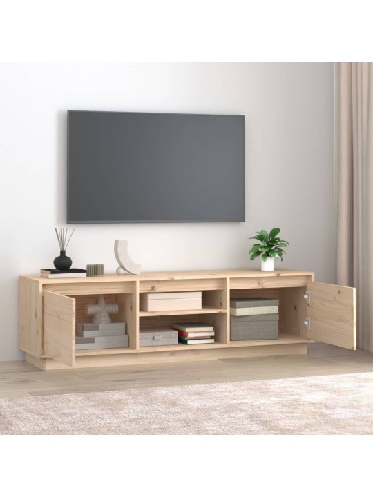 Televizoriaus spintelė, 140x35x40cm, pušies medienos masyvas