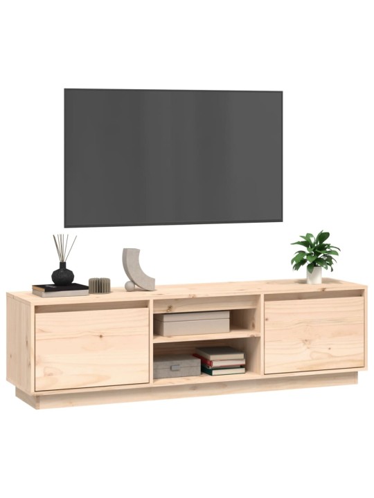 Televizoriaus spintelė, 140x35x40cm, pušies medienos masyvas