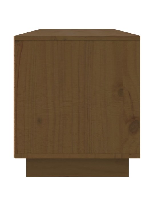 Televizoriaus spintelė, medaus ruda, 140x35x40cm, pušis