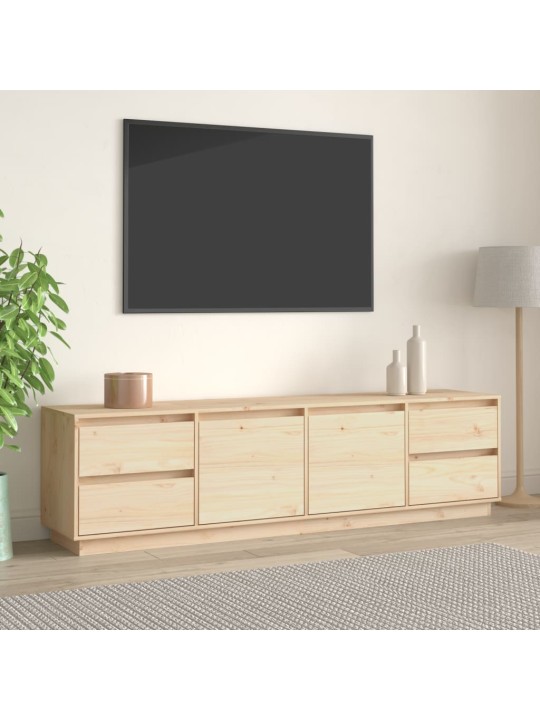 Televizoriaus spintelė, 176x37x47,5cm, pušies medienos masyvas