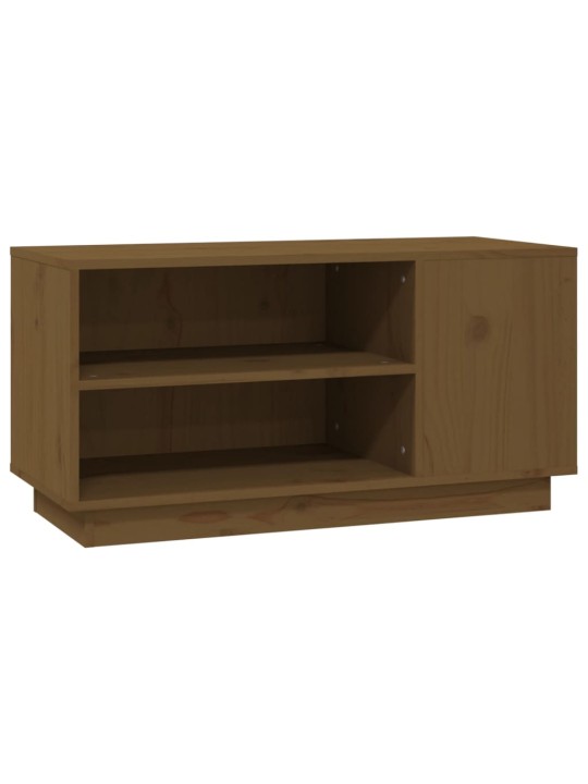Televizoriaus spintelė, medaus ruda, 80x35x40,5cm, pušis