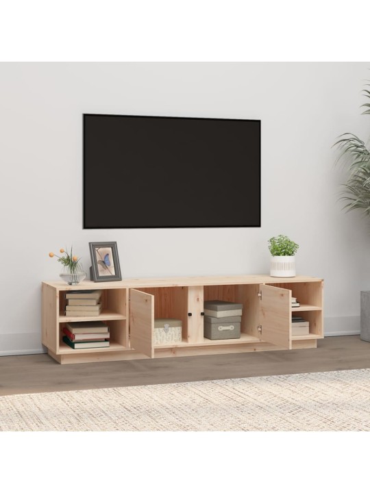 Televizoriaus spintelė, 156x40x40cm, pušies medienos masyvas