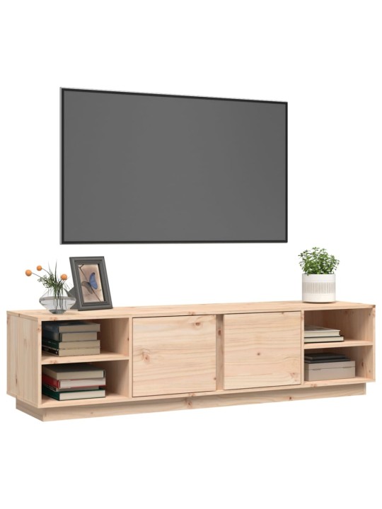 Televizoriaus spintelė, 156x40x40cm, pušies medienos masyvas