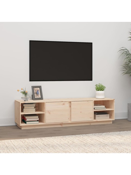 Televizoriaus spintelė, 156x40x40cm, pušies medienos masyvas