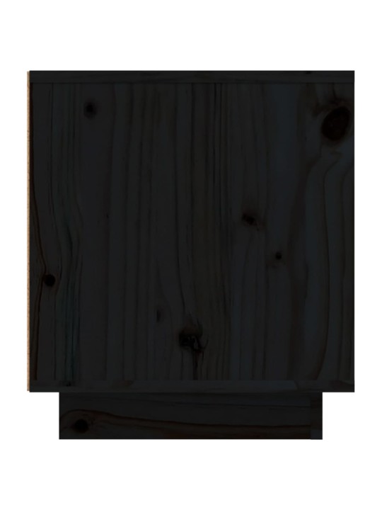 Televizoriaus spintelė, juoda, 110x35x40,5cm, pušies masyvas