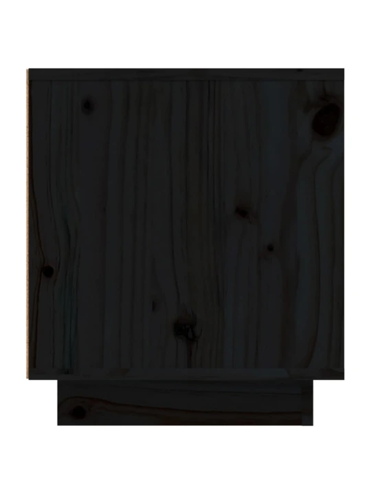 Televizoriaus spintelė, juoda, 110x35x40,5cm, pušies masyvas