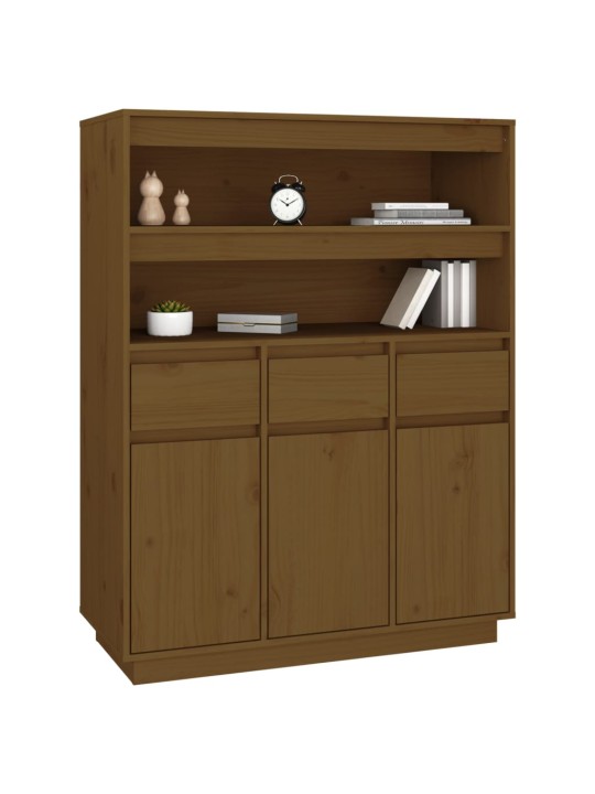 Komoda, medaus ruda, 89x40x116,5cm, pušies medienos masyvas