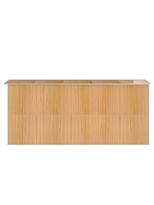 Sodo pašiūrė, šviesiai ruda, 192x440x223cm, plienas