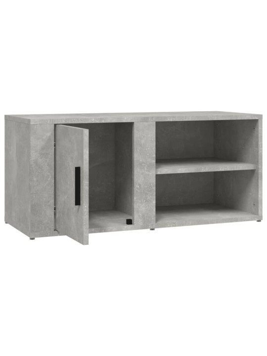 Televizoriaus spintelė, betono pilka, 80x31,5x36cm, mediena