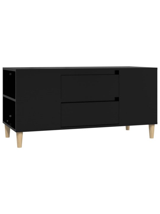 Televizoriaus spintelė, juodos spalvos, 102x44,5x50cm, mediena