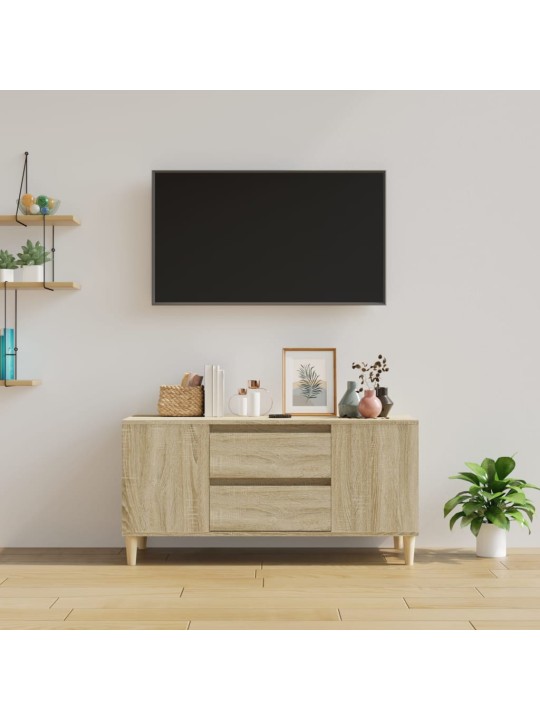 Televizoriaus spintelė, ąžuolo, 102x44,5x50cm, apdirbta mediena
