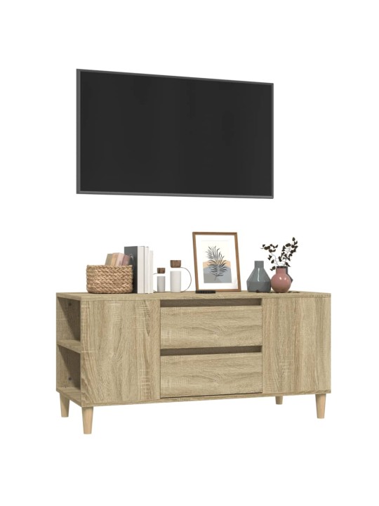 Televizoriaus spintelė, ąžuolo, 102x44,5x50cm, apdirbta mediena