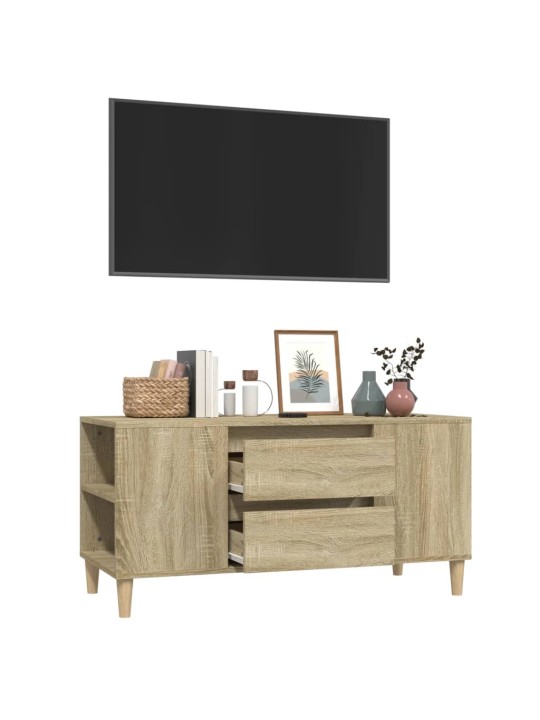 Televizoriaus spintelė, ąžuolo, 102x44,5x50cm, apdirbta mediena