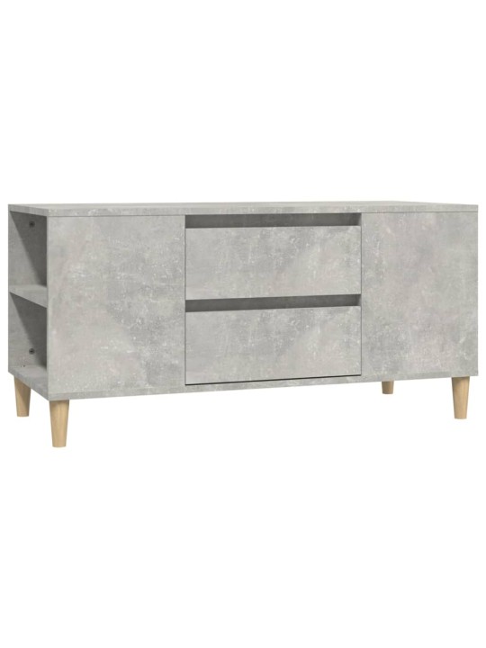 Televizoriaus spintelė, betono pilka, 102x44,5x50cm, mediena
