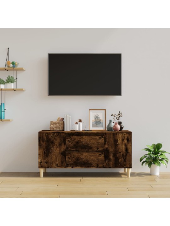 Televizoriaus spintelė, dūminio ąžuolo, 102x44,5x50cm, mediena