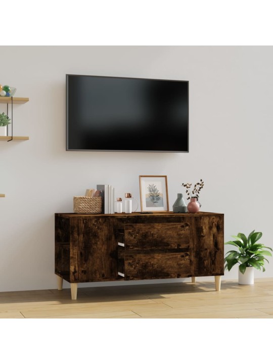 Televizoriaus spintelė, dūminio ąžuolo, 102x44,5x50cm, mediena