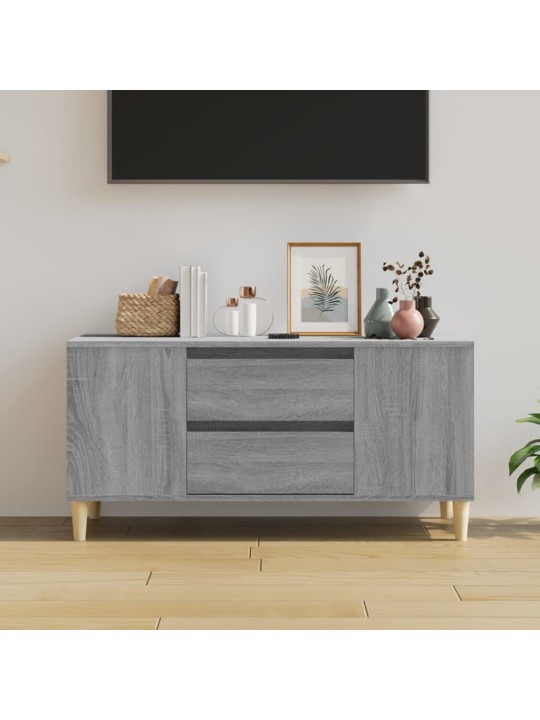 Televizoriaus spintelė, pilka ąžuolo, 102x44,5x50cm, mediena