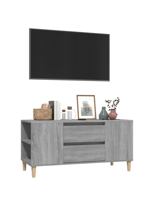 Televizoriaus spintelė, pilka ąžuolo, 102x44,5x50cm, mediena