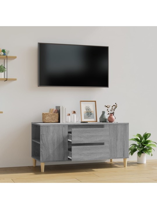 Televizoriaus spintelė, pilka ąžuolo, 102x44,5x50cm, mediena