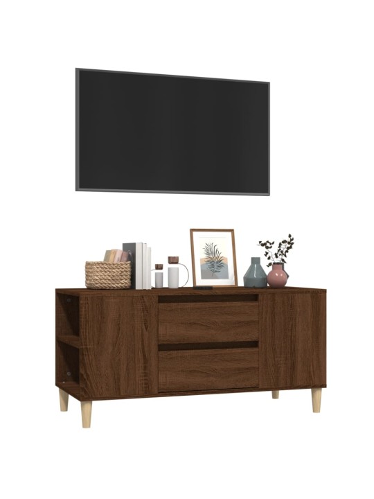 Televizoriaus spintelė, ruda ąžuolo, 102x44,5x50cm, mediena