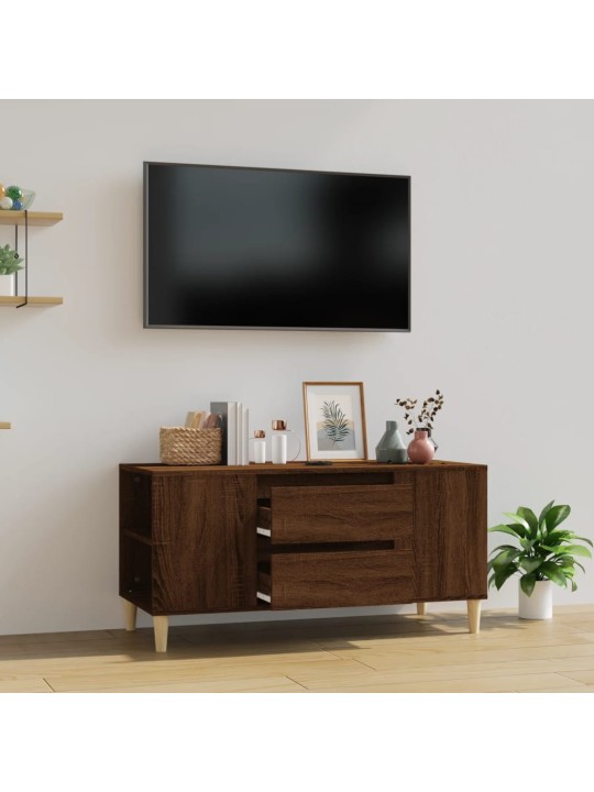Televizoriaus spintelė, ruda ąžuolo, 102x44,5x50cm, mediena