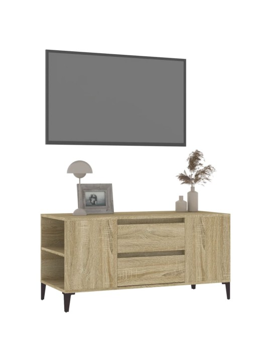 Televizoriaus spintelė, ąžuolo, 102x44,5x50cm, apdirbta mediena