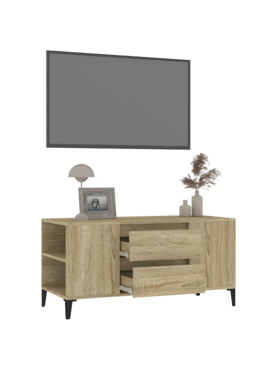 Televizoriaus spintelė, ąžuolo, 102x44,5x50cm, apdirbta mediena
