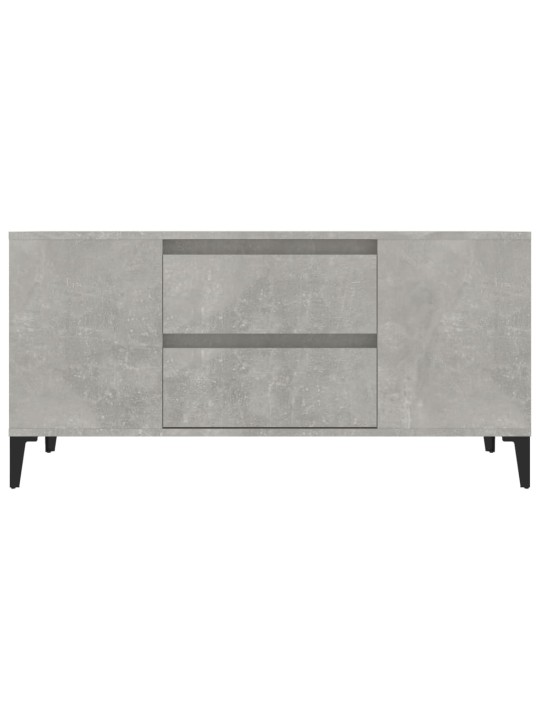 Televizoriaus spintelė, betono pilka, 102x44,5x50cm, mediena