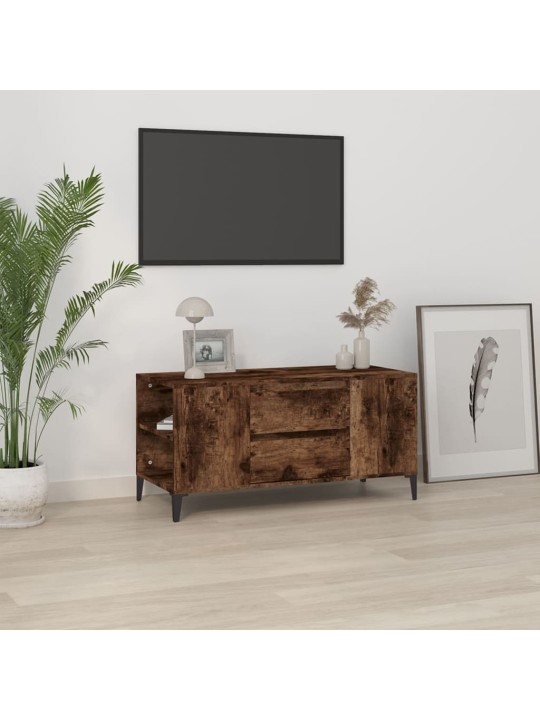 Televizoriaus spintelė, dūminio ąžuolo, 102x44,5x50cm, mediena