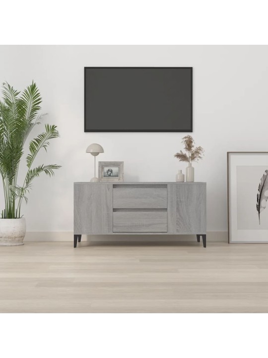 Televizoriaus spintelė, pilka ąžuolo, 102x44,5x50cm, mediena