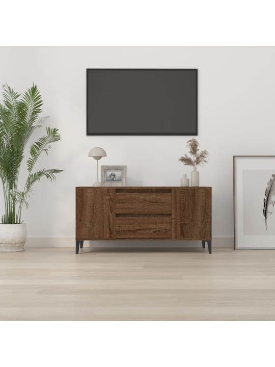 Televizoriaus spintelė, ruda ąžuolo, 102x44,5x50cm, mediena