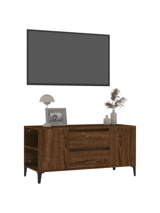 Televizoriaus spintelė, ruda ąžuolo, 102x44,5x50cm, mediena