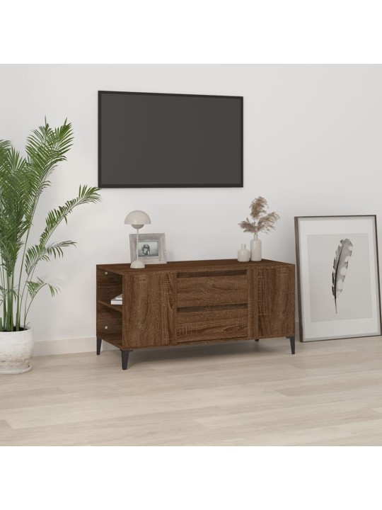 Televizoriaus spintelė, ruda ąžuolo, 102x44,5x50cm, mediena