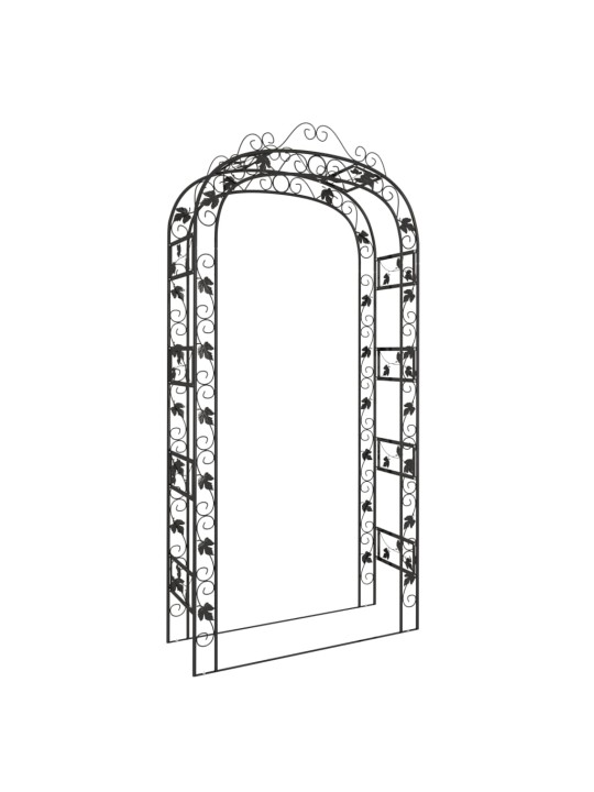 Sodo arka, juodos spalvos, 116x45x240cm, plienas