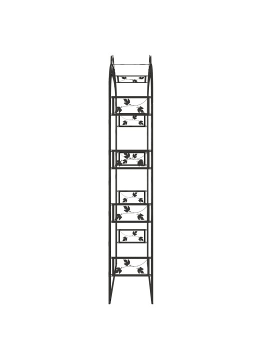 Sodo arka, juodos spalvos, 116x45x240cm, plienas
