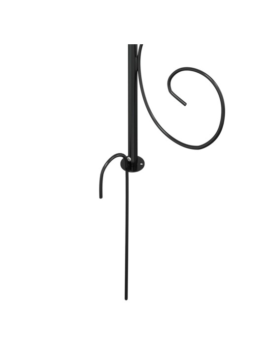 Sodo arka, juodos spalvos, 180x255cm, plienas